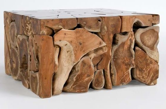 Teak Square Coffee Table-32x32x18