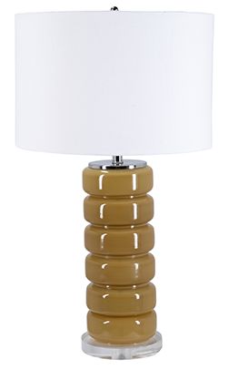 Joelle Table Lamp-Yellow-7x7x29
