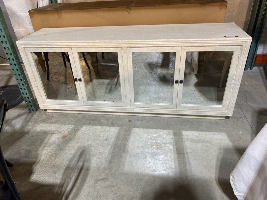 Nordic Reflection-White Wash-71x18x29.5 Clearance No Discounts