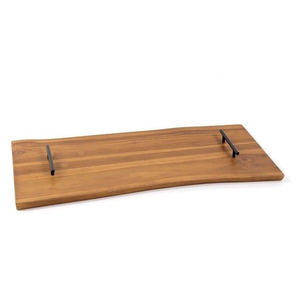 Versa Outdoor Tray-Natural Teak-14x28x2