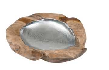 Natura Metal Lined Bowl 23.5x23.5x4