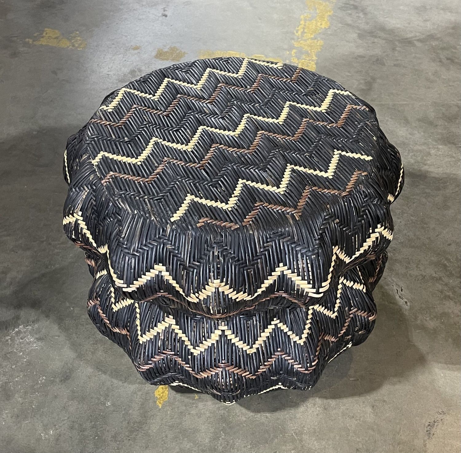 Jamila Stool-Black-24x24x16