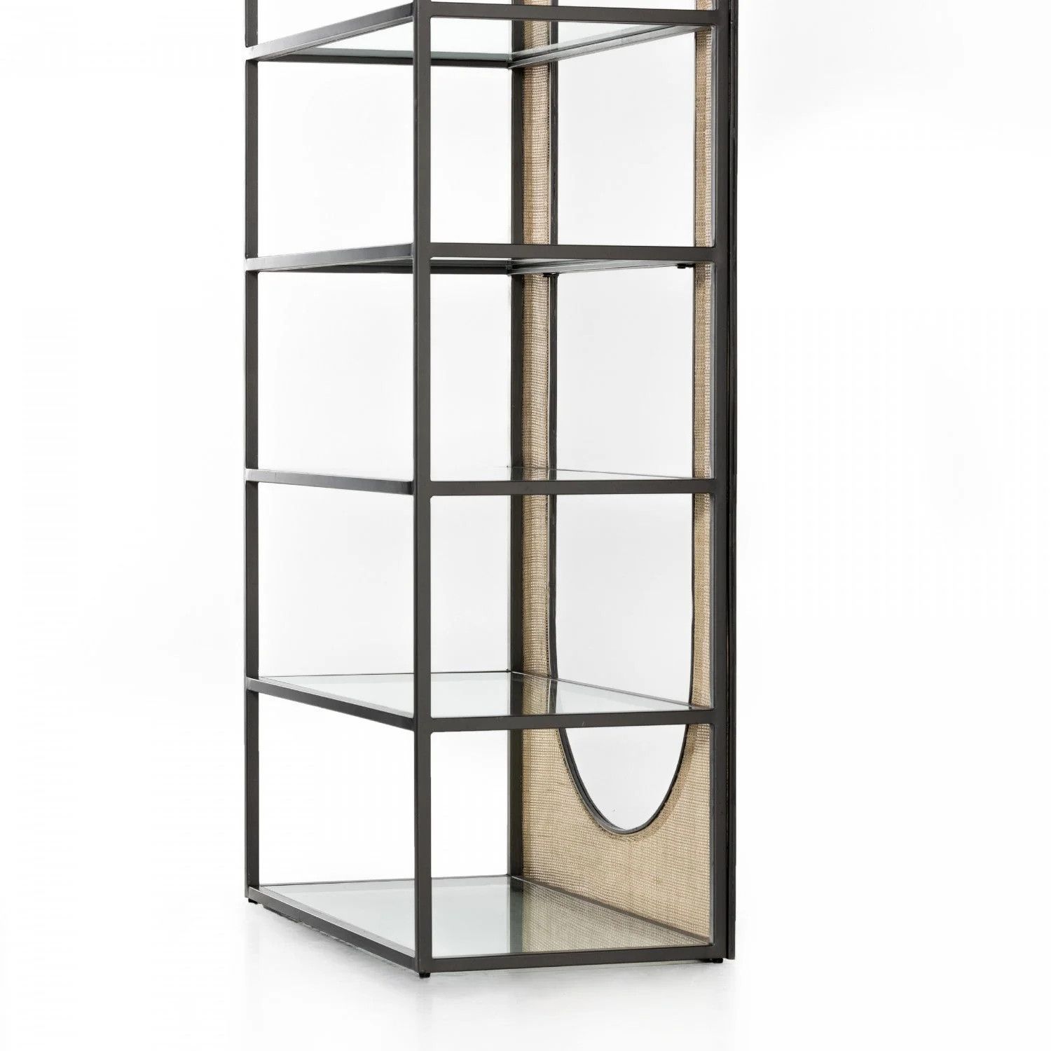 Mora Bookcase-Gunmetal 34x18x78