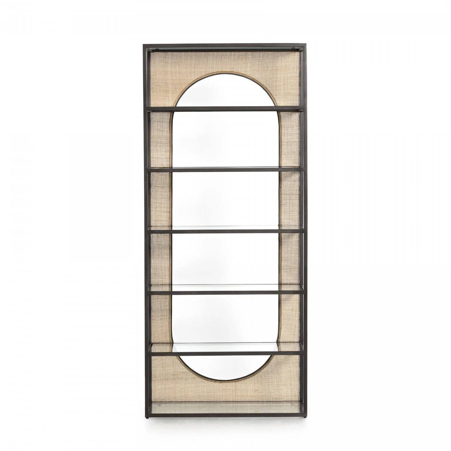 Mora Bookcase-Gunmetal 34x18x78
