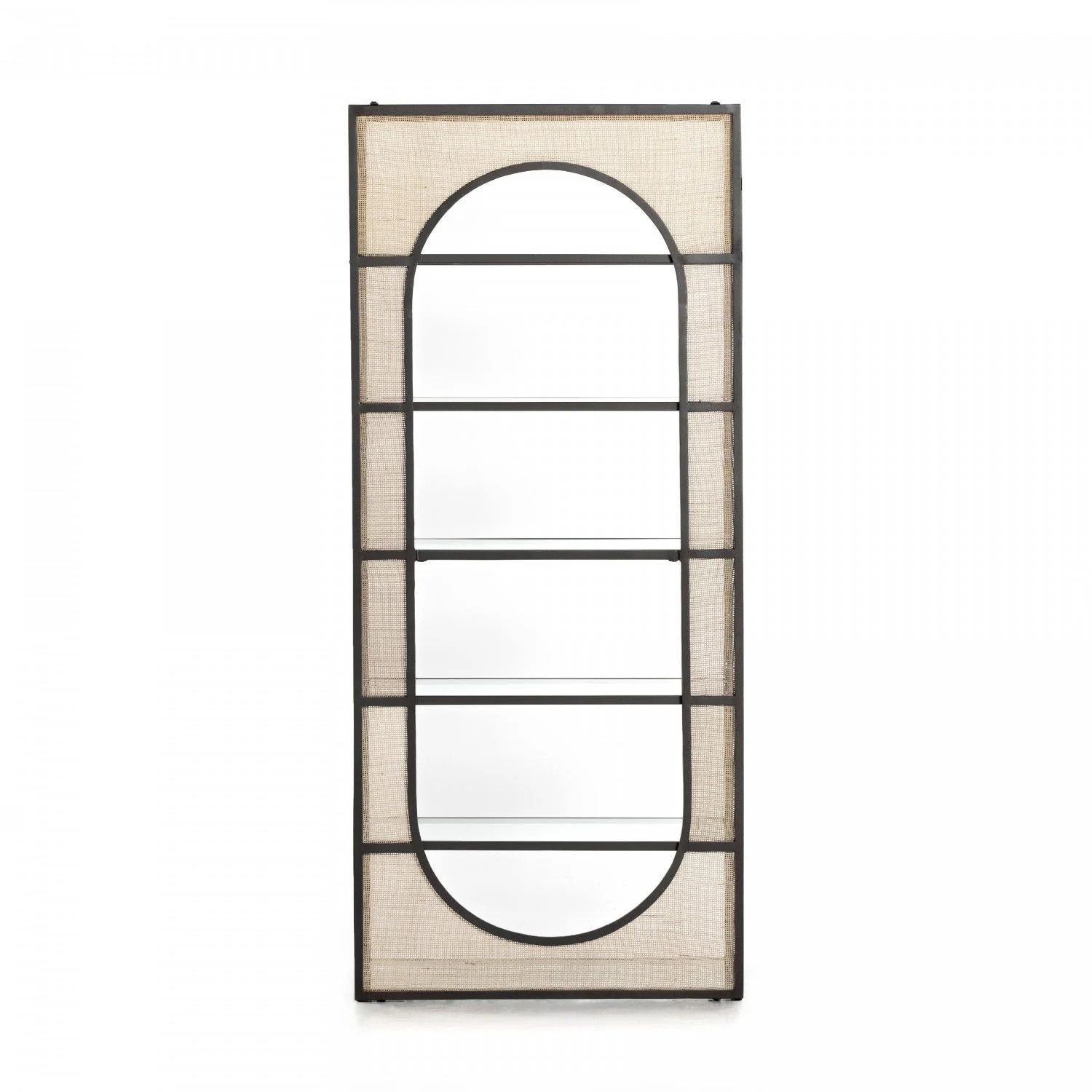 Mora Bookcase-Gunmetal 34x18x78