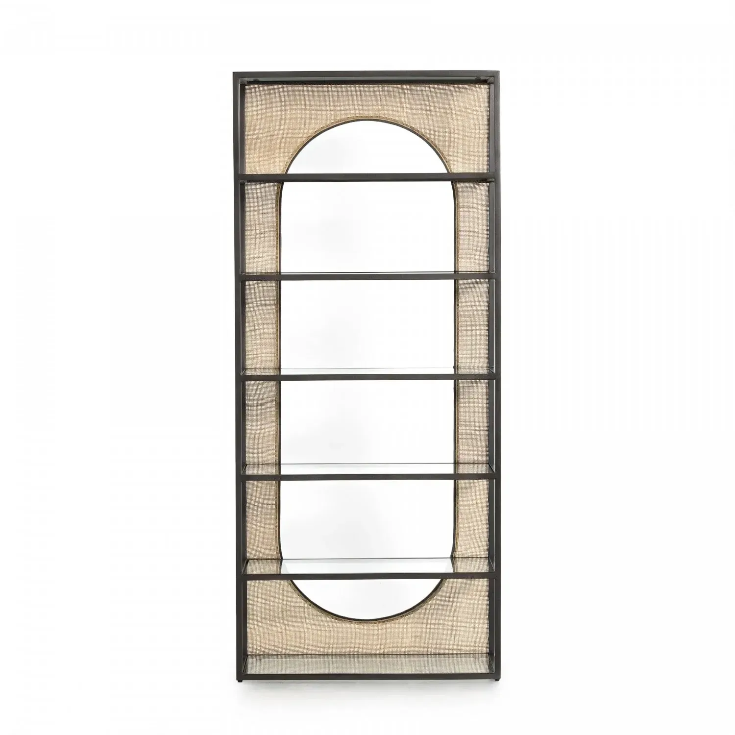 Mora Bookcase-Gunmetal 34x18x78