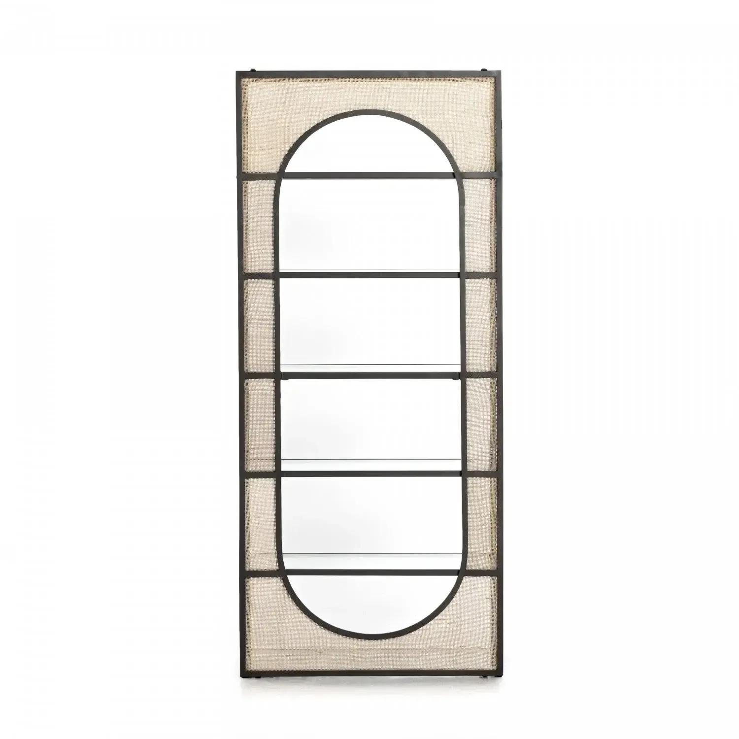 Mora Bookcase-Gunmetal 34x18x78
