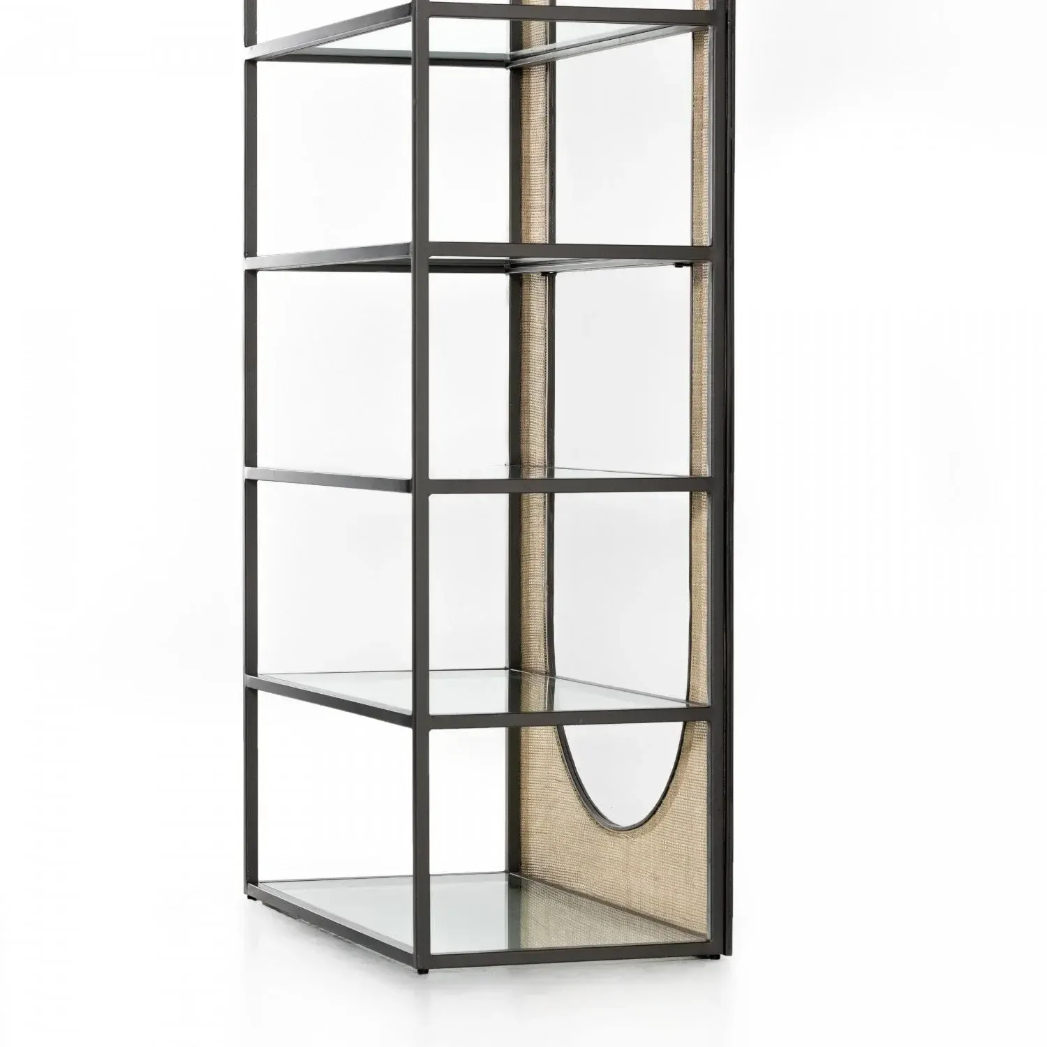 Mora Bookcase-Gunmetal 34x18x78