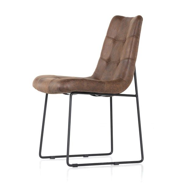 Camile Dining Chair-Vintage Tobacco-18.5x24.75x35 Clearance No Discount