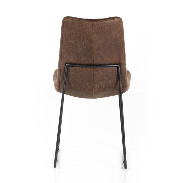 Camile Dining Chair-Vintage Tobacco-18.5x24.75x35 Clearance No Discount