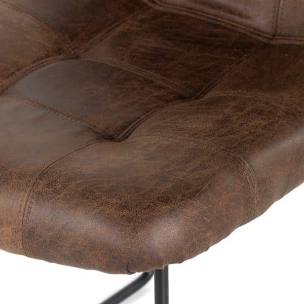 Camile Dining Chair-Vintage Tobacco-18.5x24.75x35 Clearance No Discount