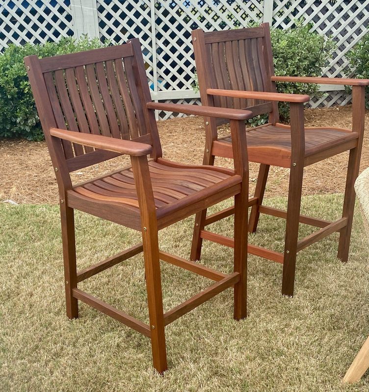 Ipe Aberdeen Bar Stool-24x23.5x48