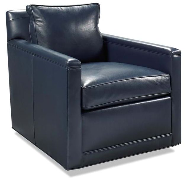 Clark Swivel Accent Chair-Indigo-29x35.5x29.5 Clearance! No Add Disc.