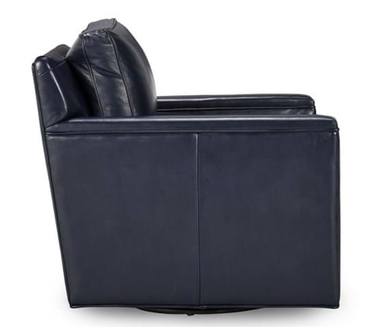 Clark Swivel Accent Chair-Indigo-29x35.5x29.5 Clearance! No Add Disc.