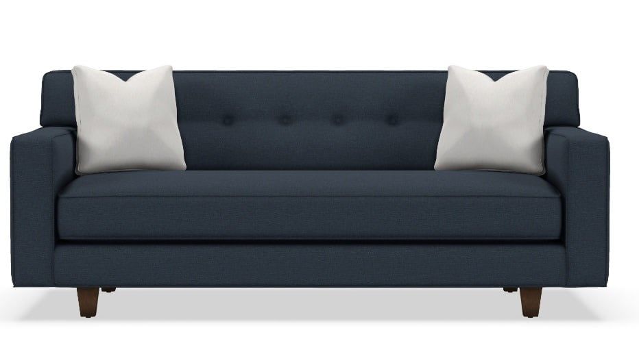 Dorset Navy Bench Seat Sofa-ST102-56(Q)-WP-80x37x33 Clearance