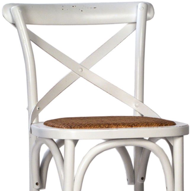 X-Back Counter Stool-White-20x20x38