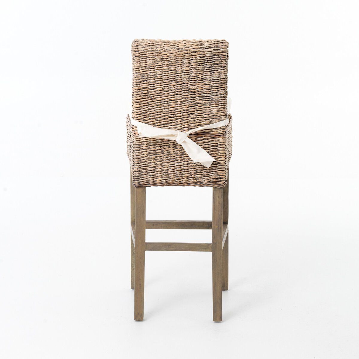 Twisted Leaf Counter Stool-Grey- 17x20.5x38