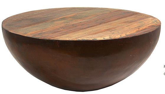 Drum Coffee Table-36x36x15