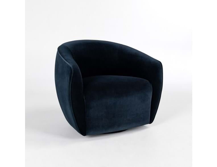 Harper Swivel Accent Chair-Midnight -32.5x30x30 Was 1511.25 No other Discounts