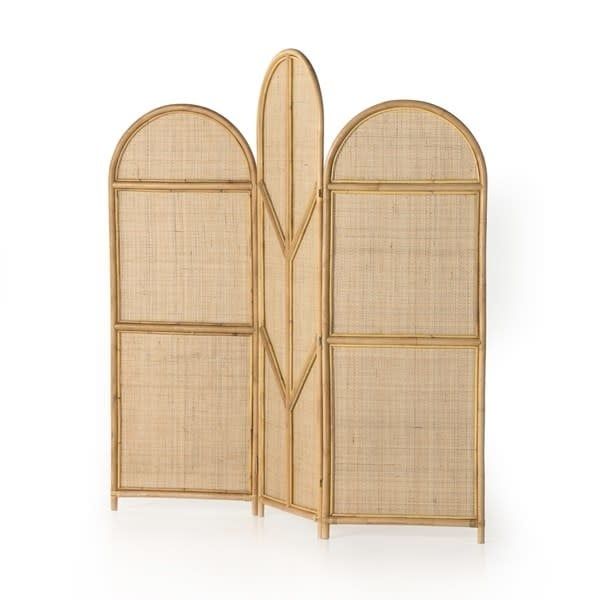 Room Screen-Natural Rattan-70.75x3.25x70.75