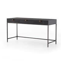 Trey Modular Writing Desk-Black Wash Poplar-59.75x22x31