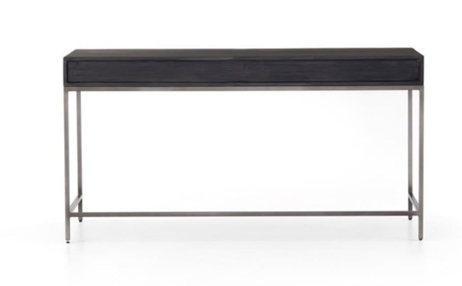 Trey Modular Writing Desk-Black Wash Poplar-59.75x22x31