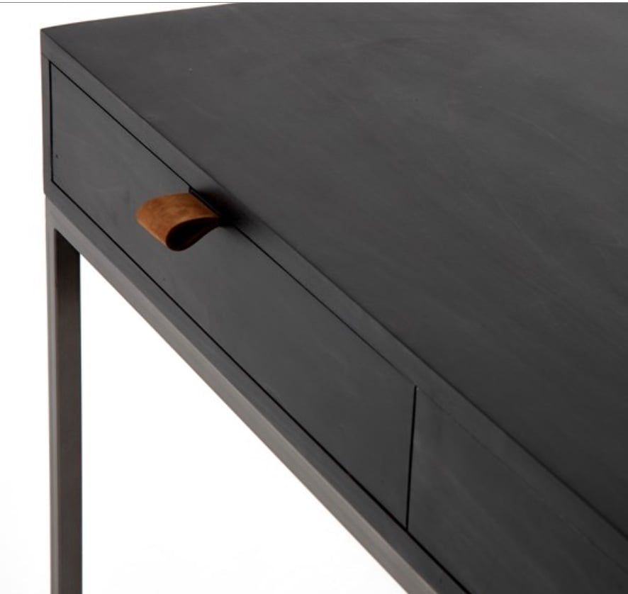 Trey Modular Writing Desk-Black Wash Poplar-59.75x22x31