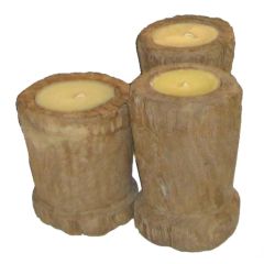 Floor Candle 13&quot; 14&quot; round in varying Heights