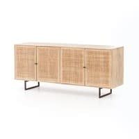 Cali Sideboard-Natural w Cane-72x18x31