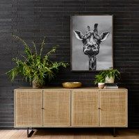 Cali Sideboard-Natural w Cane-72x18x31