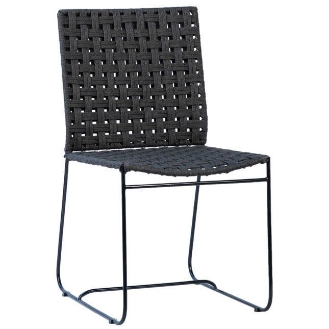 Forte Dining Chair-Black-18x23x33