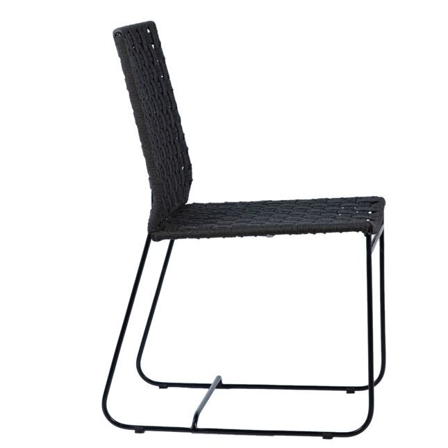 Forte Dining Chair-Black-18x23x33