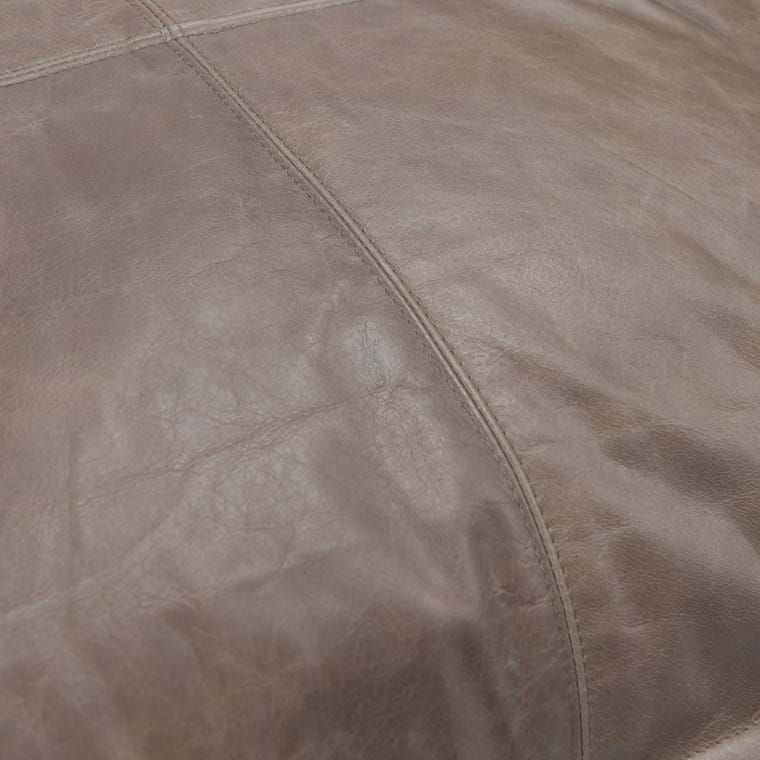 SLD Leather Sandstorm Pillow-Taupe-22x22