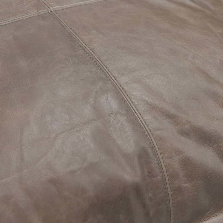 SLD Leather Sandstorm Pillow-Taupe-22x22