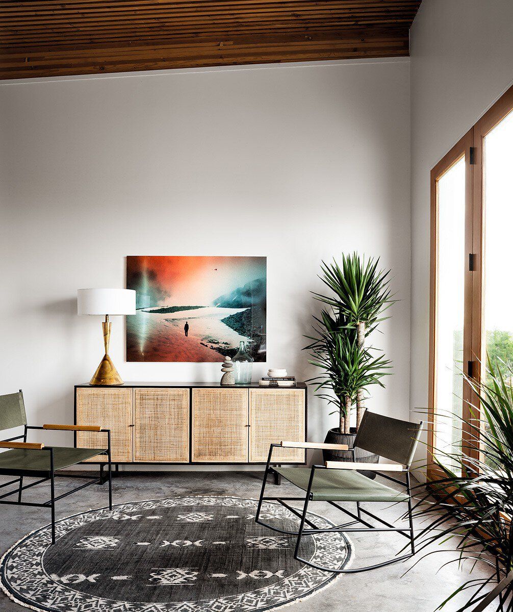 Cali Sideboard-Black w cane-72x18x31