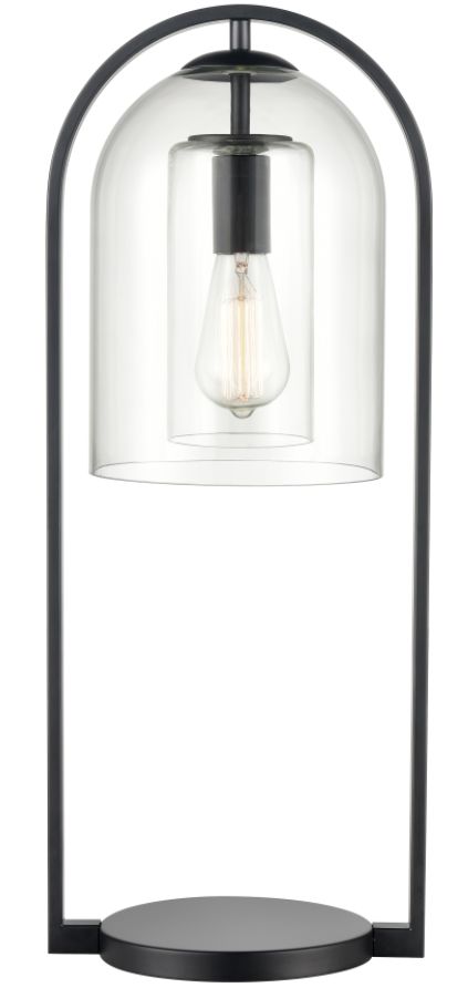 Bell Jar Black Lamp 28&quot;H