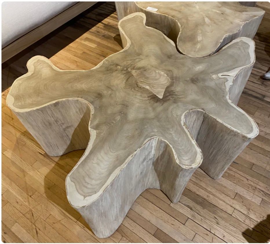 Organic Nat Coffee Table-46x46x15