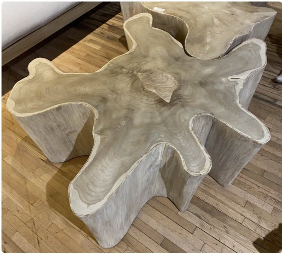 Organic Nat Coffee Table-46x46x15