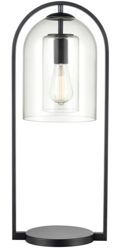 Bell Jar Black Lamp 28&quot;H