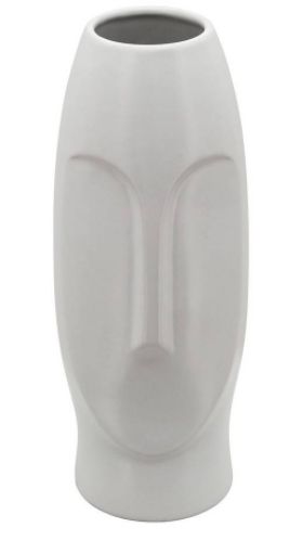 Face Vase-White 14&quot;H