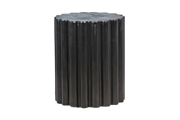 Curtiss Side Table-Black-15x15x18 Indoor/ Outdoor Use