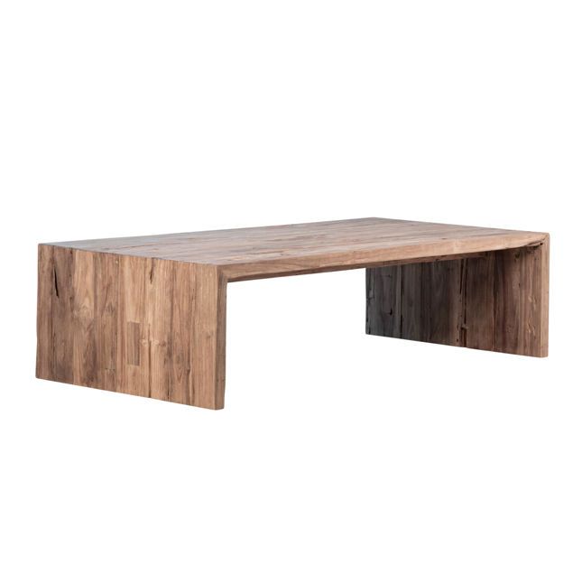 Old Teak Long Coffee Table-60x30x16