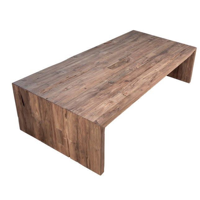 Old Teak Long Coffee Table-60x30x16