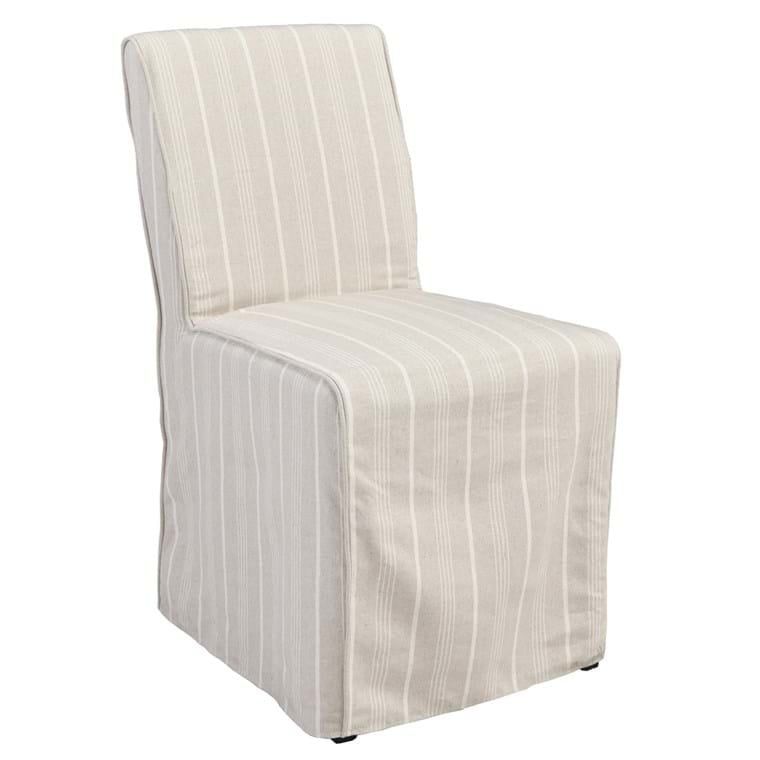 Amaya Upholstered Dining Chair-Striped-19x24x36