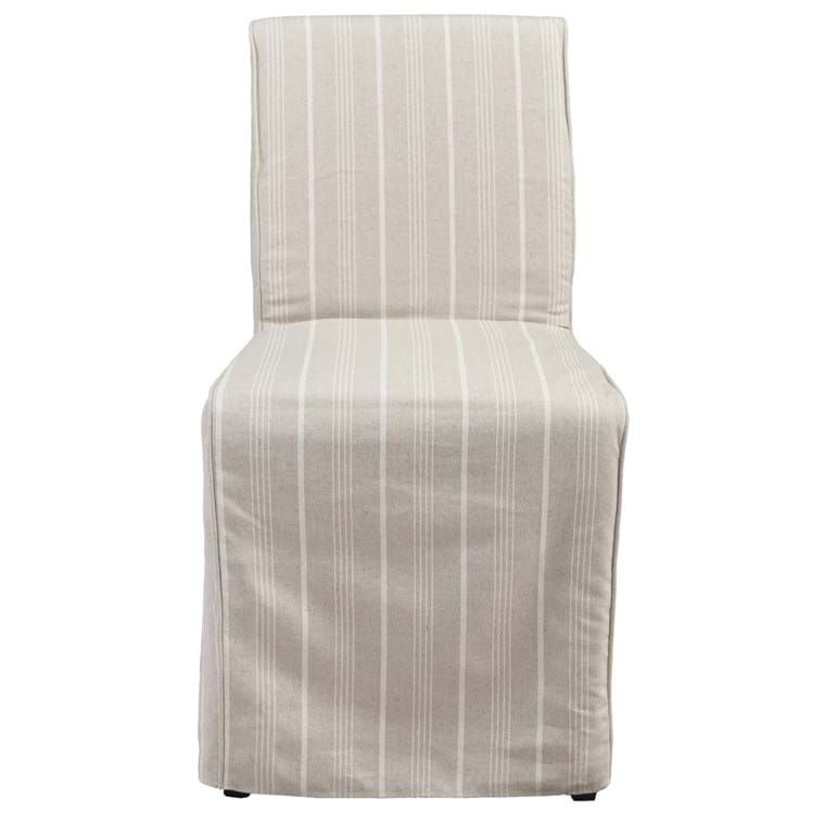 Amaya Upholstered Dining Chair-Striped-19x24x36