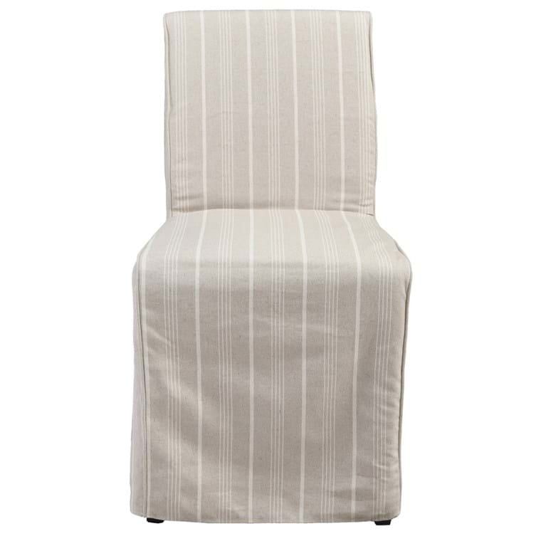 Amaya Upholstered Dining Chair-Striped-19x24x36