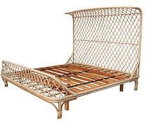 Layla Rattan Bed-Queen-65 Wx83 L x 62 H