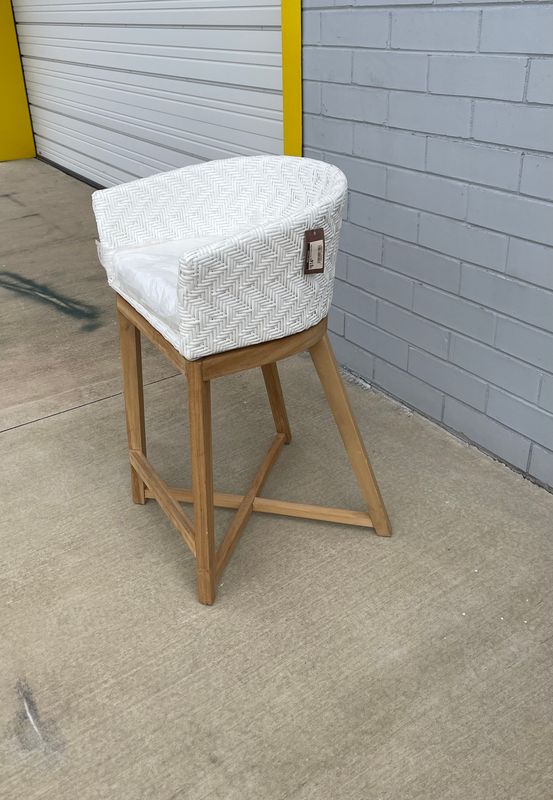 Blanco Outdoor Counter Stool-21x18x34