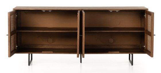 Cali Sideboard-Brown Wash Cane-72x18x31