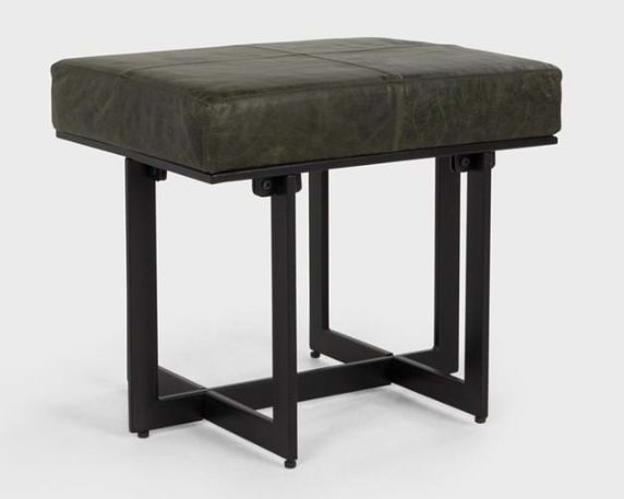 Stool Forest Green-20x16x18